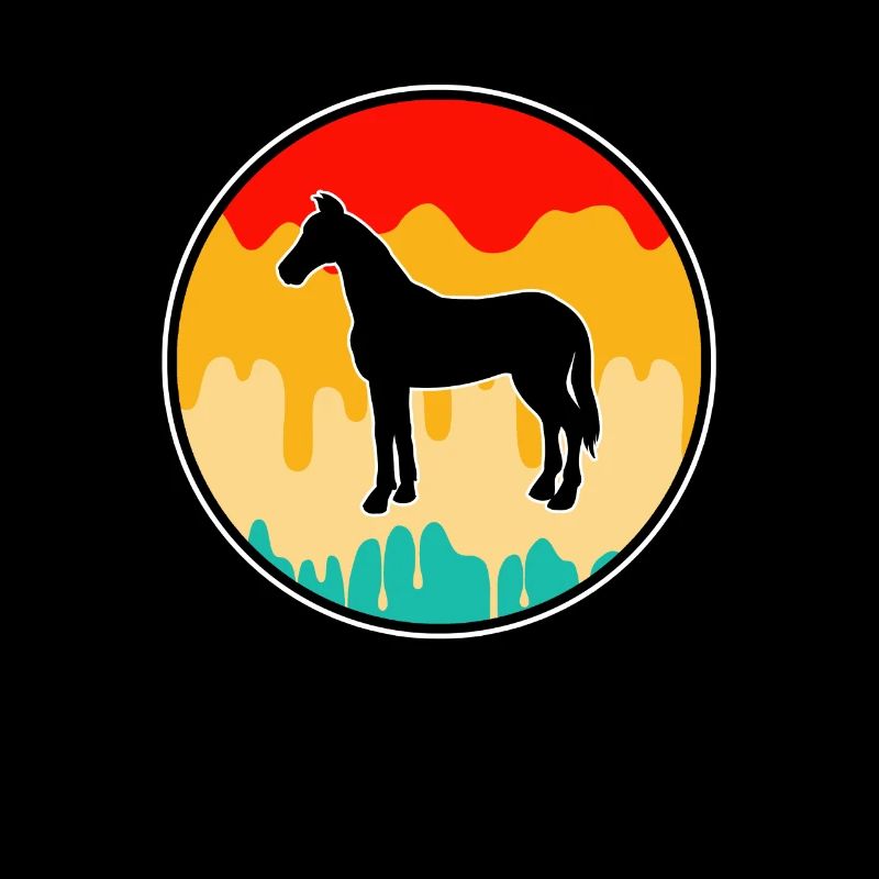Pferd Retro