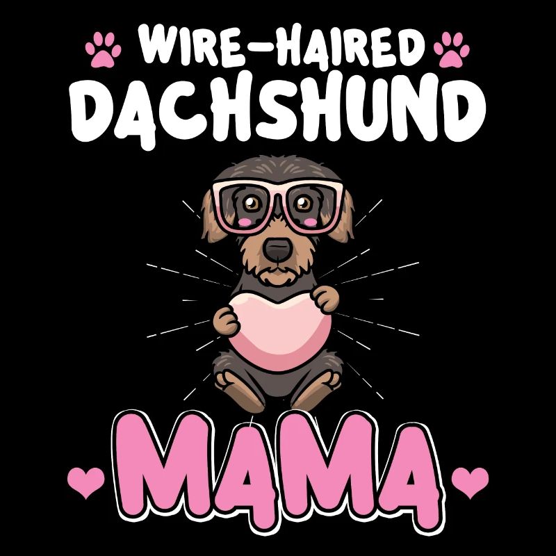 Rough-haired dachshund Mama