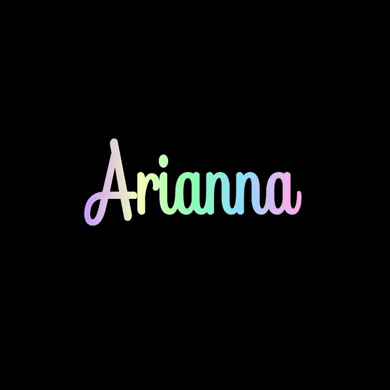 ARIANNA Rainbow Minimalist Cursive