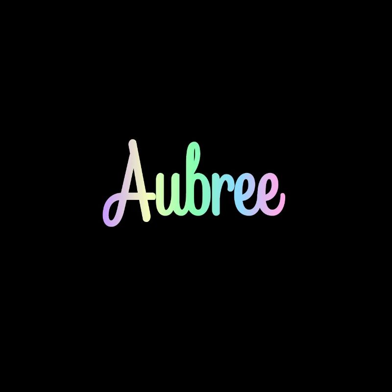 AUBREE Rainbow Minimalist Cursive