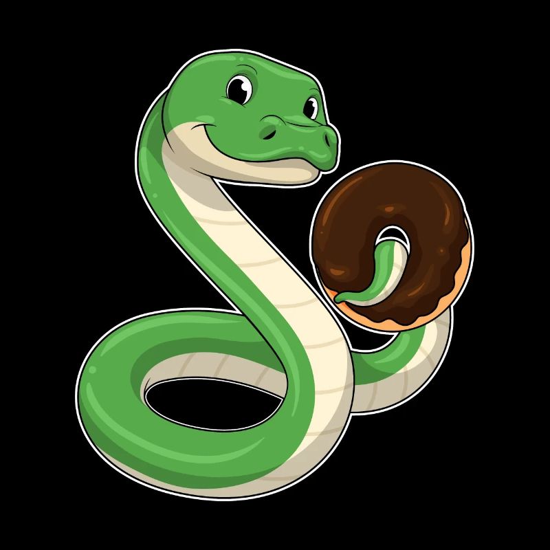 Snake with donut