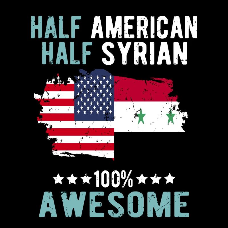 Half American, half Syrian