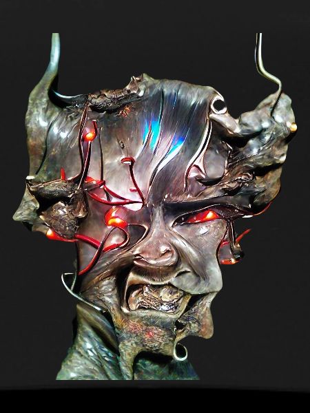 Cyber Demon Face