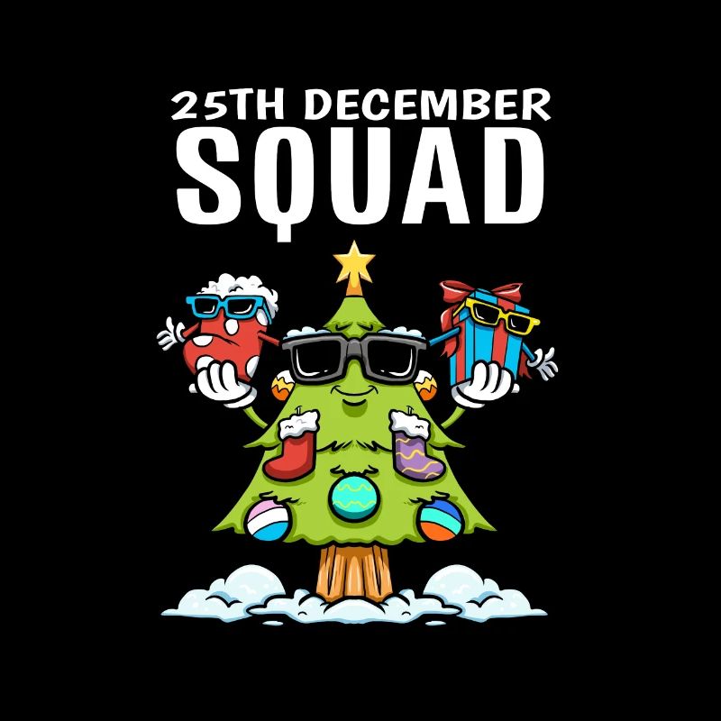 25 décembre Squad Sock Christmas Tree Gift