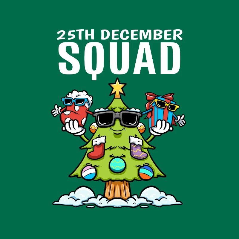25th December Squad Sock Christmas Tree Gift