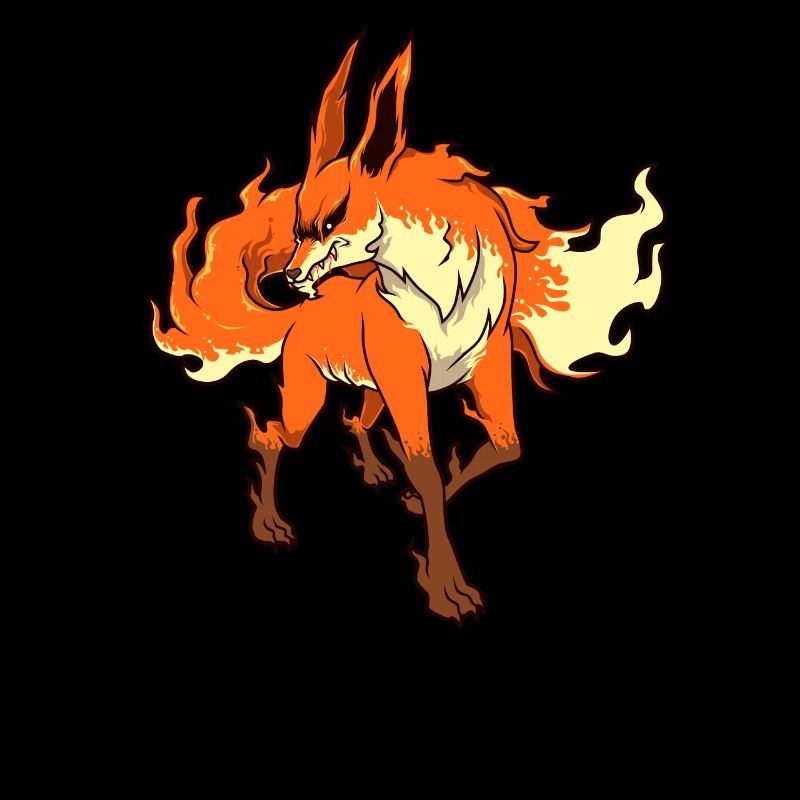 Monster Animals - Horror Flames Fox