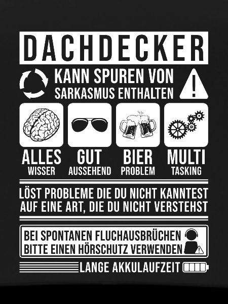 Dachdecker Sprüche Dachdecker