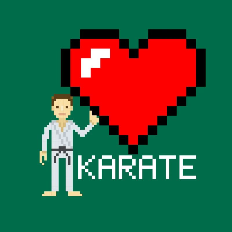 Karate Pixel - Karate Geschenkidee