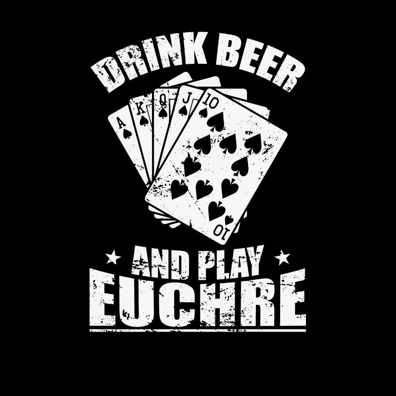 Drink Beer and play Euchre card game