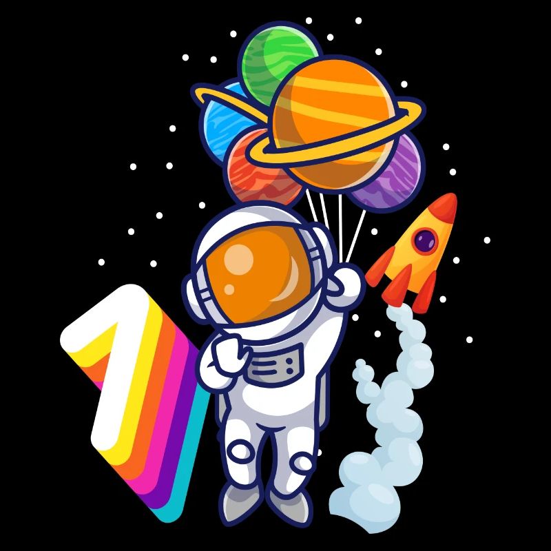 Astronaut 1st Birthday Space Boy Gift