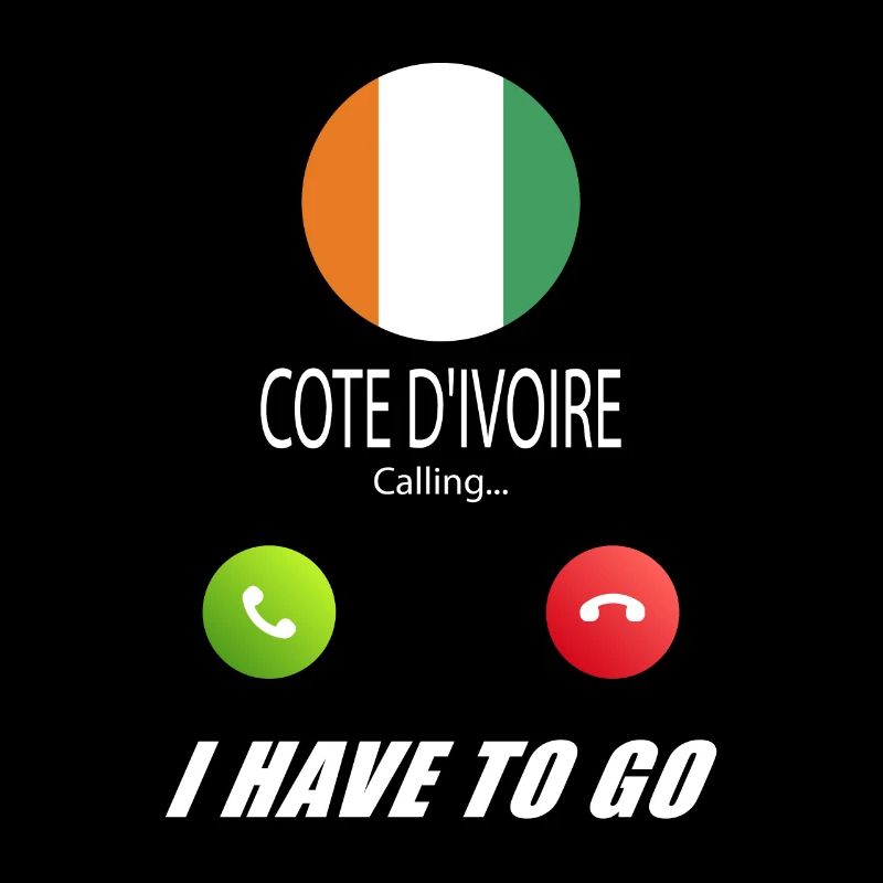 Cote Dívoire ruft an Lusiger Flaggen Spruch