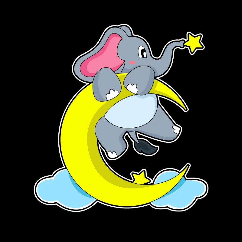 Éléphant sur les nuages