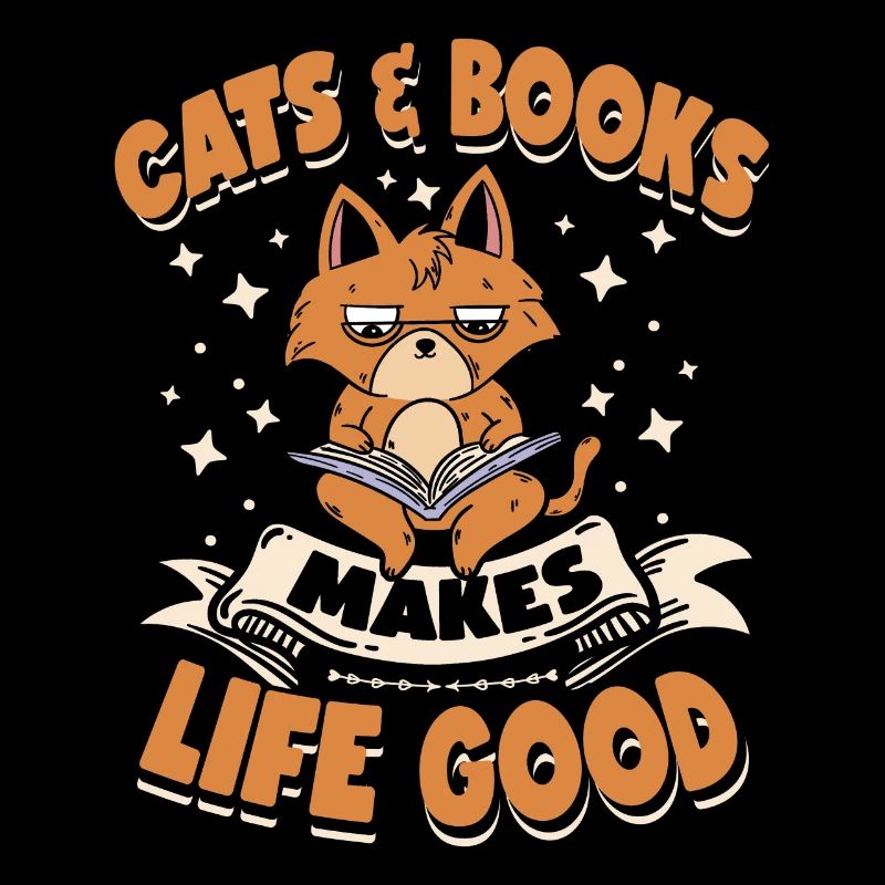 Book Is Good Cat Makes It Better |