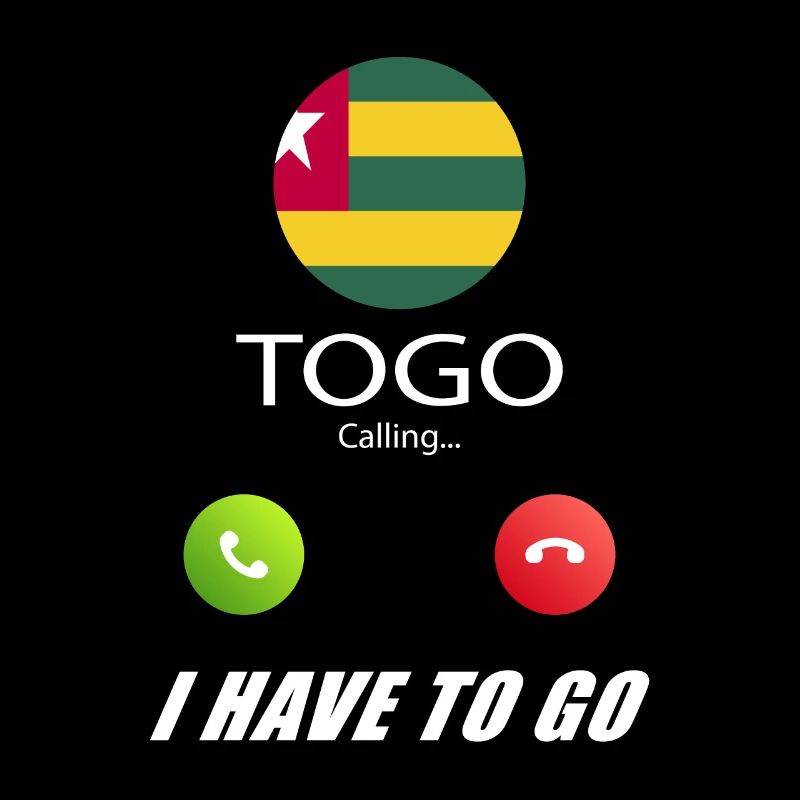 Togo ruft an Lusiger Flaggen Spruch