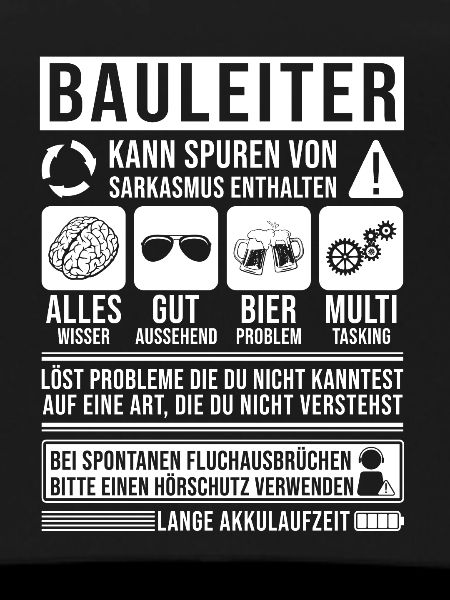 Bauleiter Spruch lustig