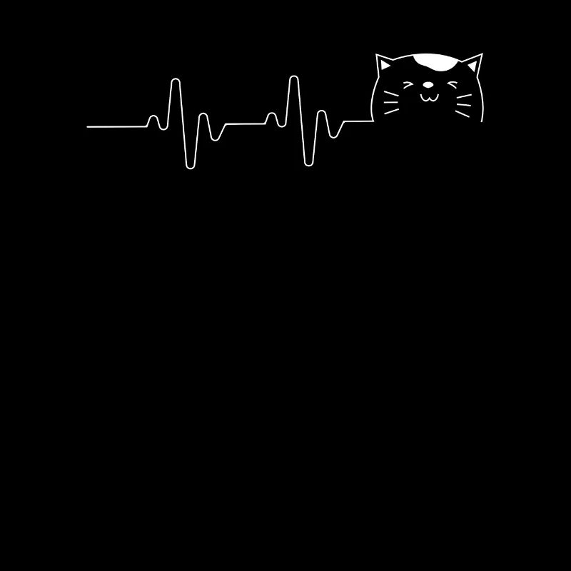 Chat Heartbeat Mignon Chat Noir Chat Chat Chat Chat Maman