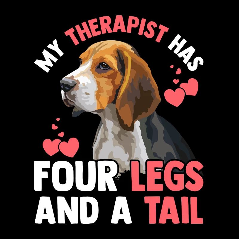 Beagle Therapeut Hat Vier Beine Lustige