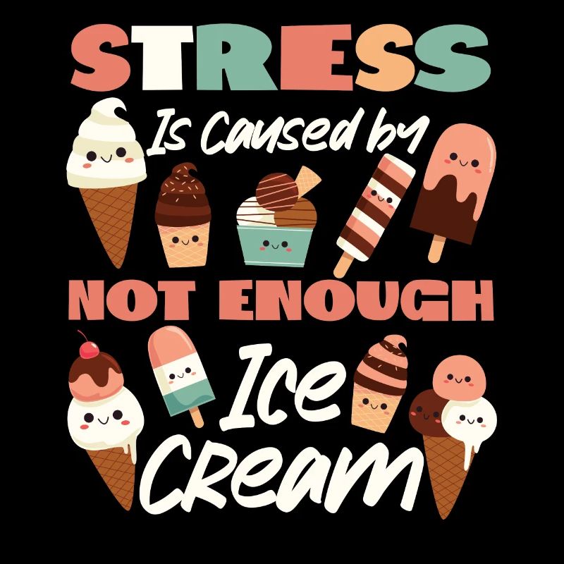 Ice Cream Cone Popsicle Stress Is
