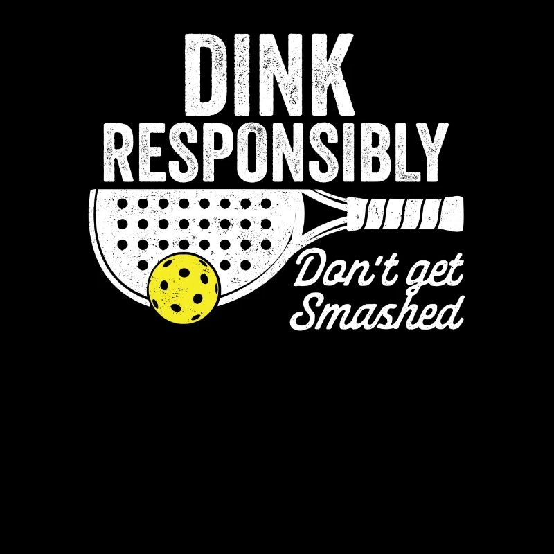 Dink de manière responsable ne vous faites pas écraser paddleball Pun