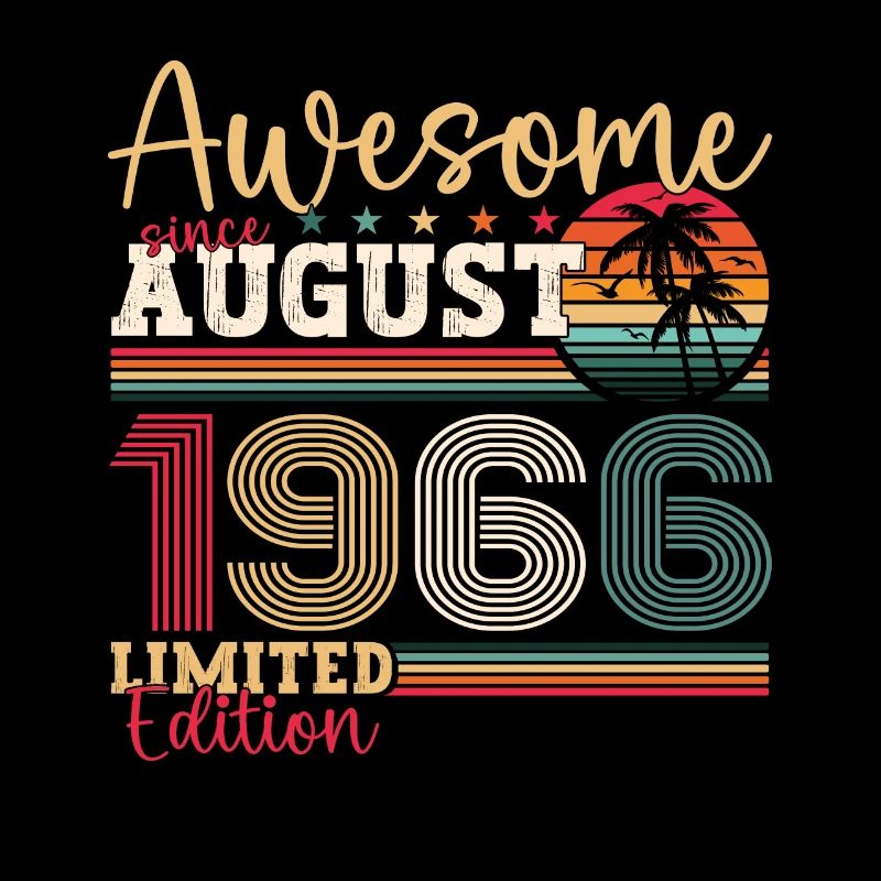 Awesome since August 1966 56. Geburtstag Geschenk