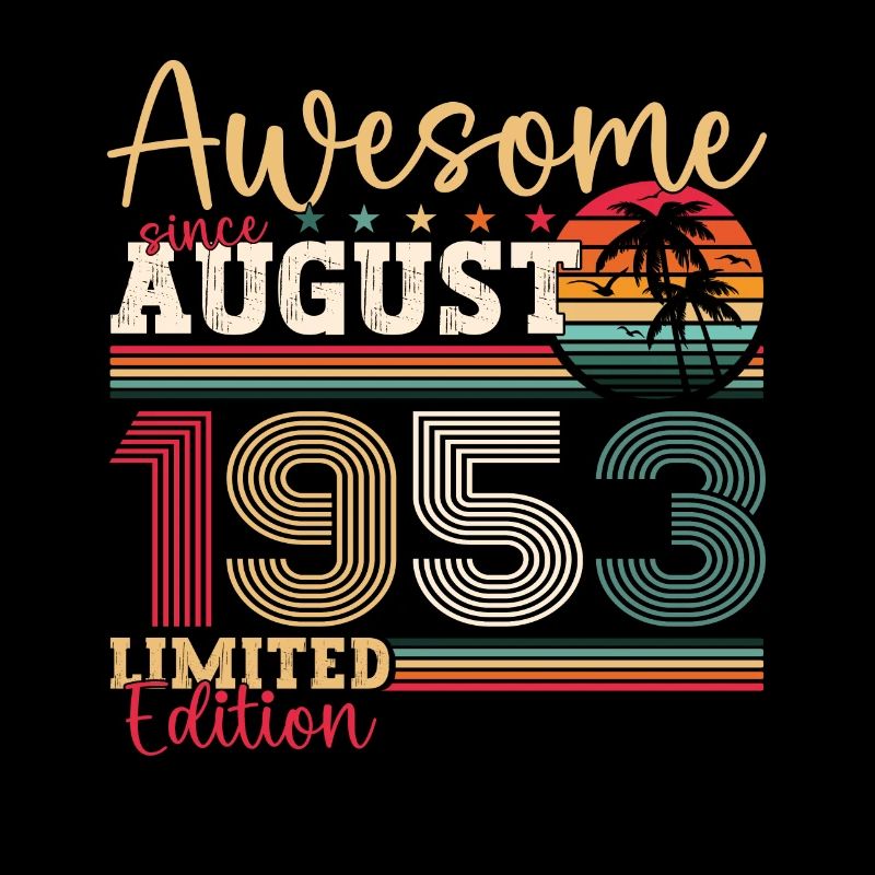 Awesome since August 1953 69. Geburtstag Geschenk