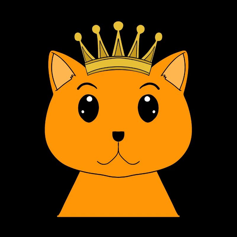 Chat avec couronne - Chat persan avec couronne