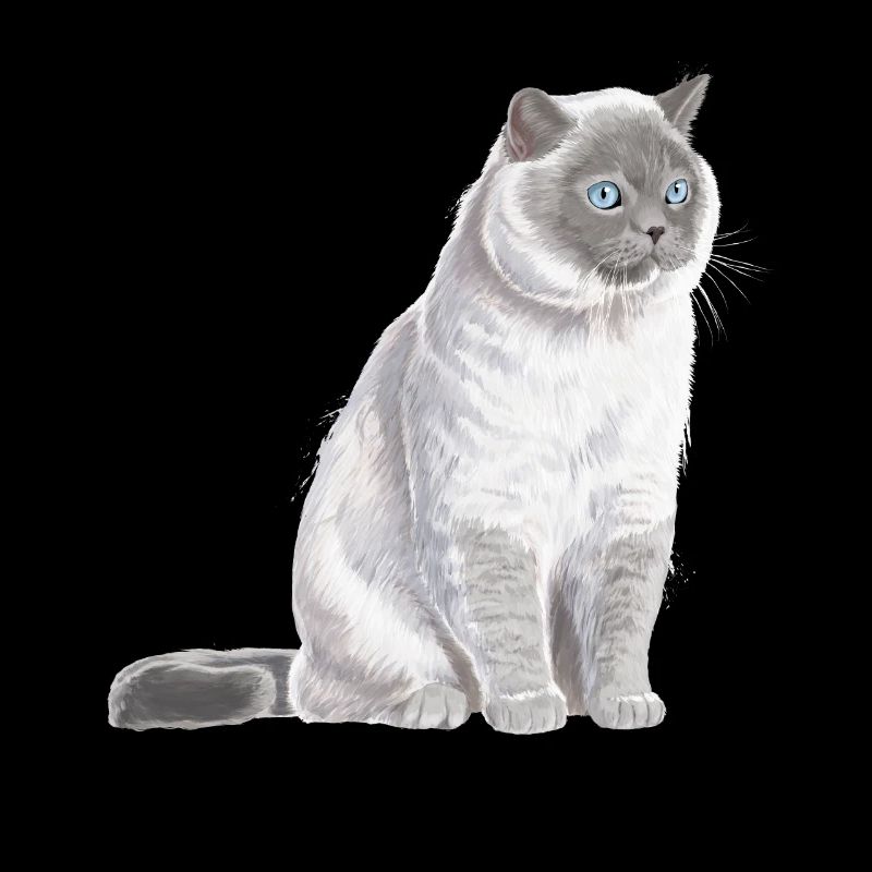 Sitzende Colourpoint Britisch Kurzhaar Katze