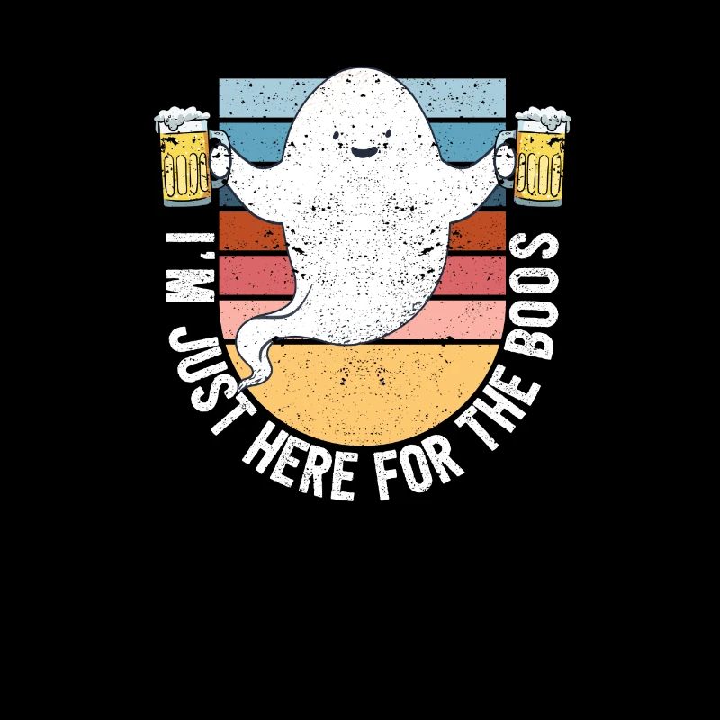 Halloween Spooky Ghost Funny I'm only here for