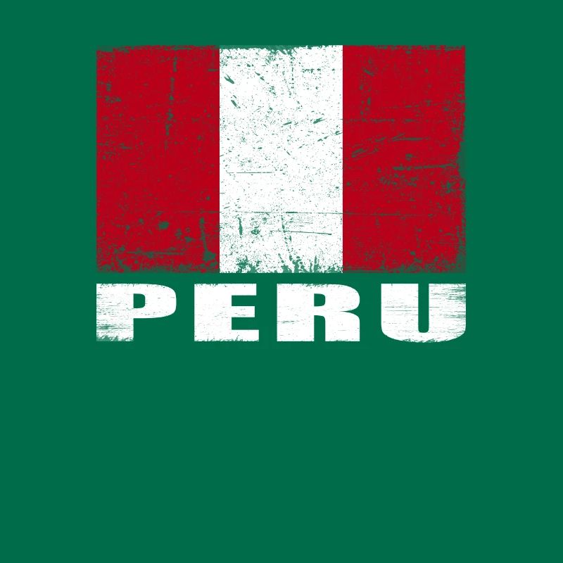 Drapeau du Pérou Grunge Drapeau du Pérou