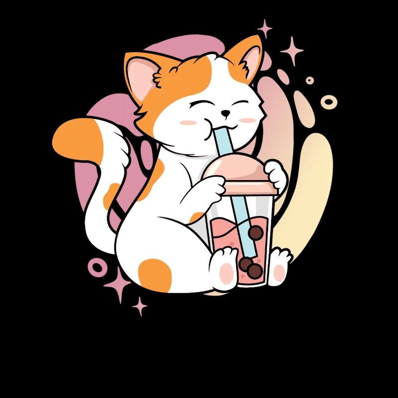 Kawaii Katze Bubble Tea Boba Tea Katze