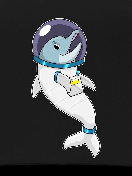 Dolphin Astronaut Space