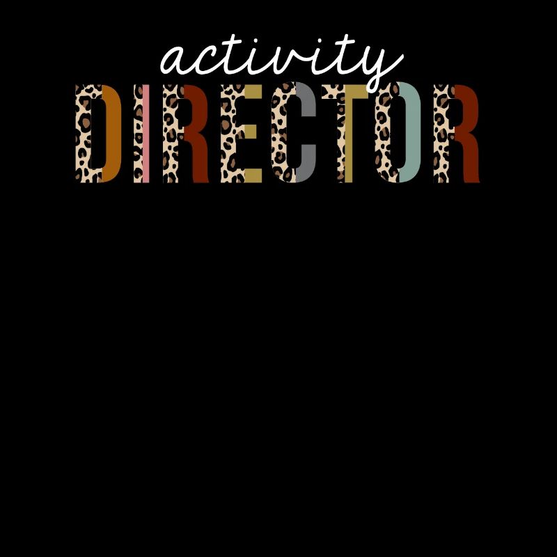 Activity Director Leopard Print Funny Gift