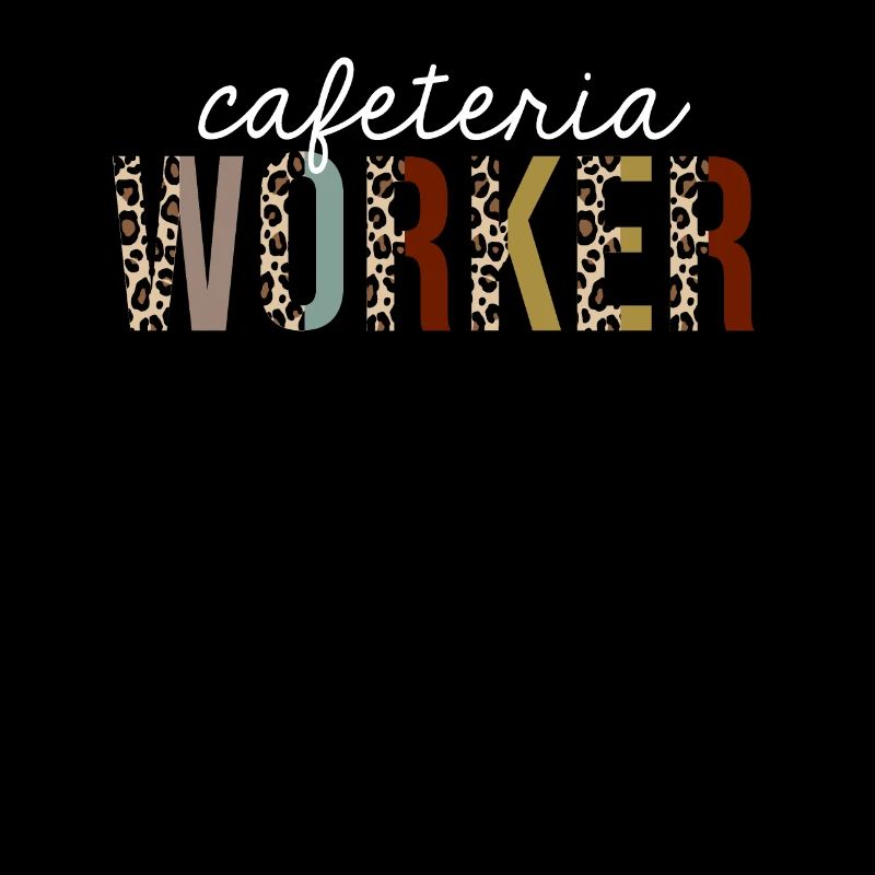 Cafeteria Arbeiter Leopard Print lustiges Geschenk