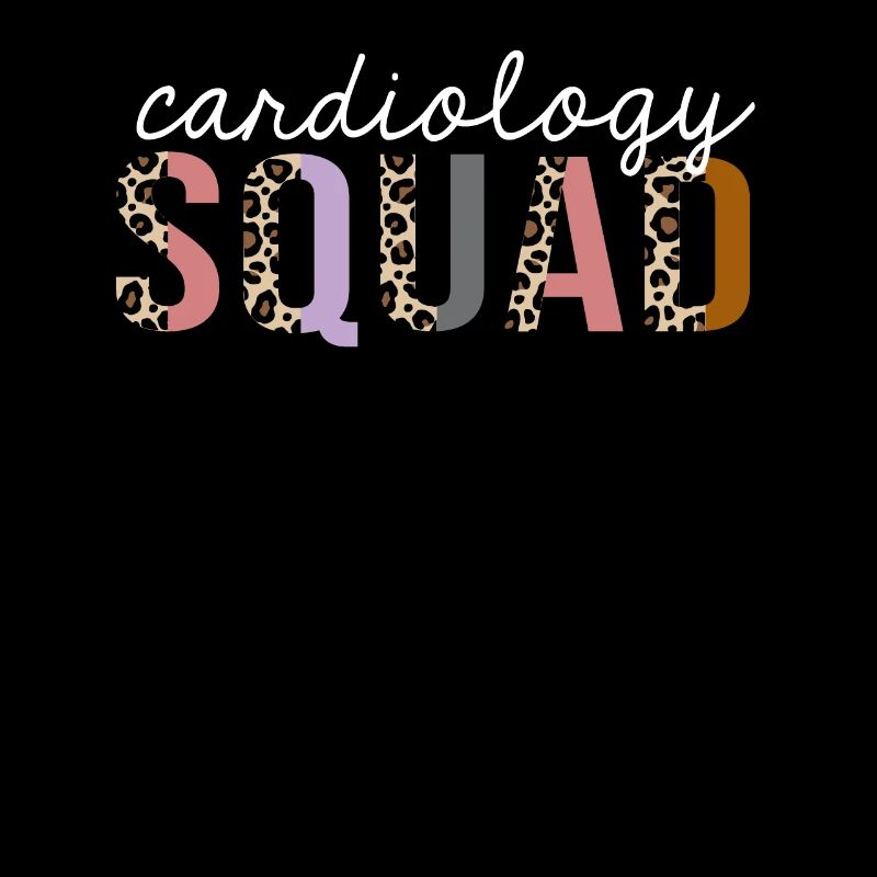 Cardiology Squad Leopard Print Funny Gift