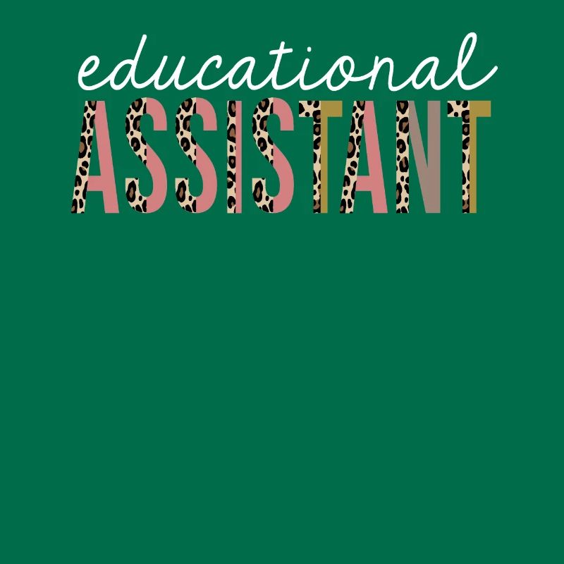Educational Assistant Leopard Print Funny Gift
