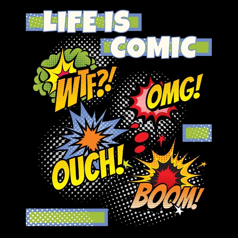 Comic, Comic-Strips, lustiger Spruch Comicstyle