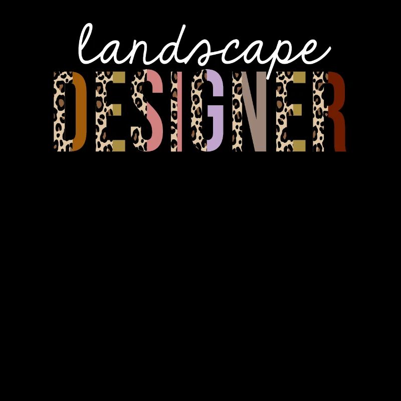 Landscape Designer Leopard Print Funny Gift