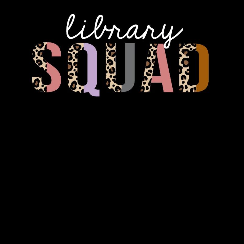 Library Squad Leopard Print Funny Gift