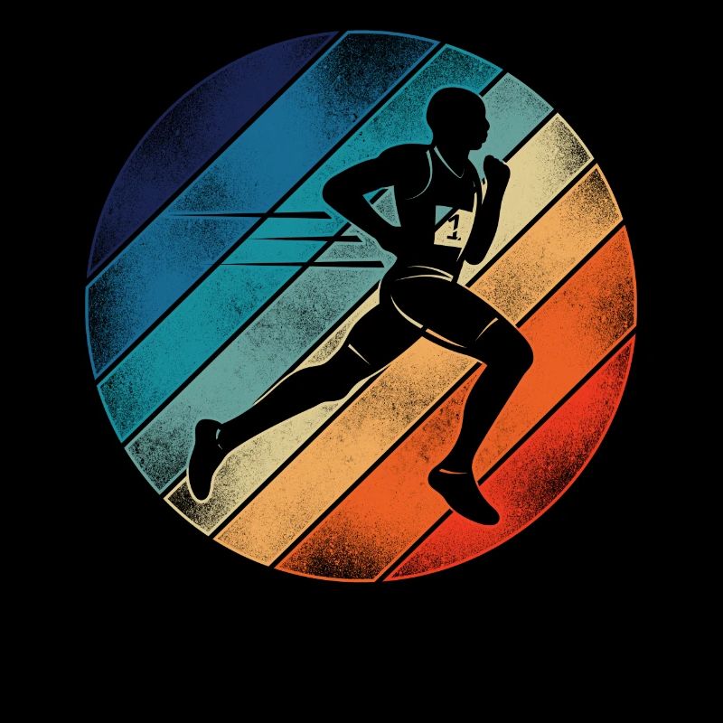 Running Runner Semi-Marathon Rétro