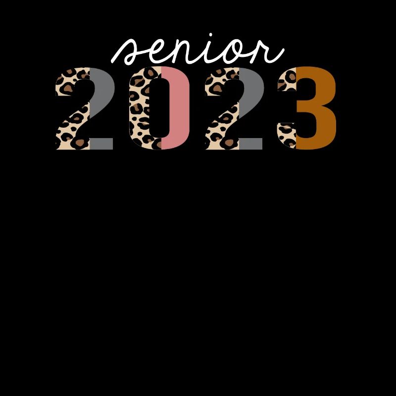 senior 2023 Leopard Print Funny Gift