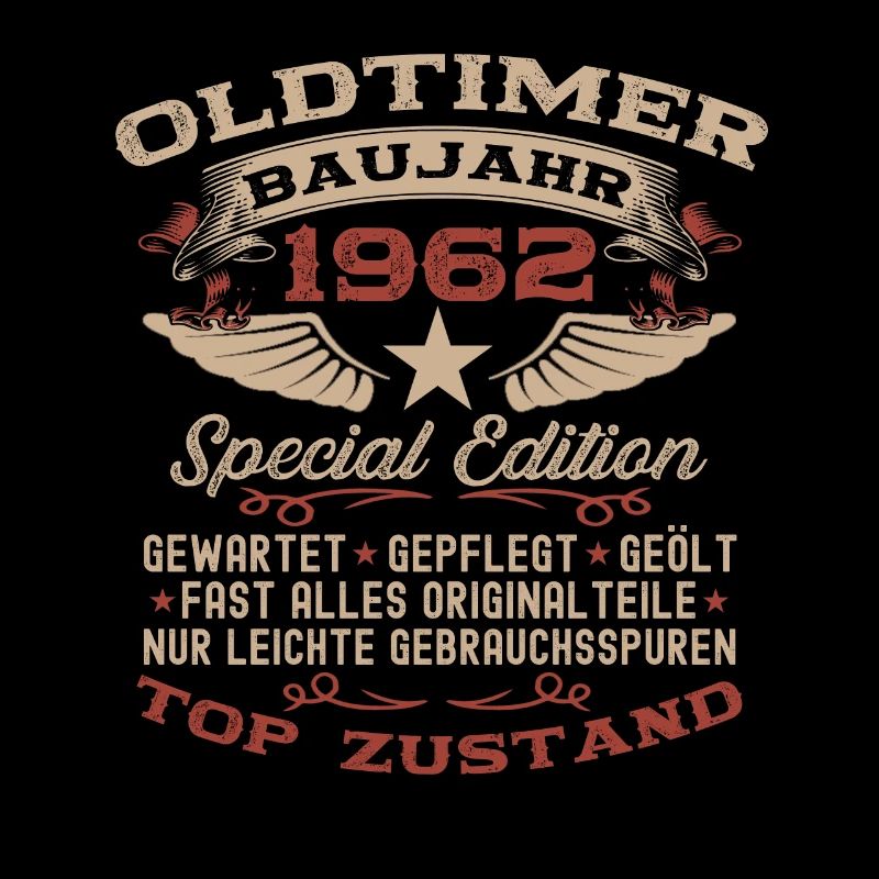 Oldtimer 1962 60. Geburtstag Geschenk Damen Herren