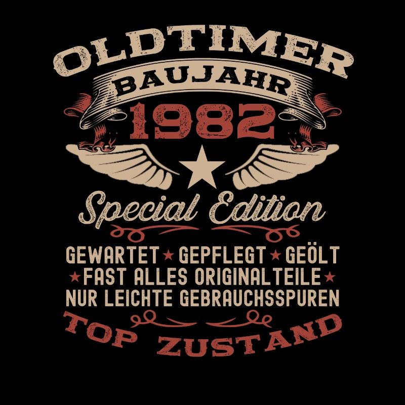 Oldtimer 1982 40. Geburtstag Geschenk Damen Herren