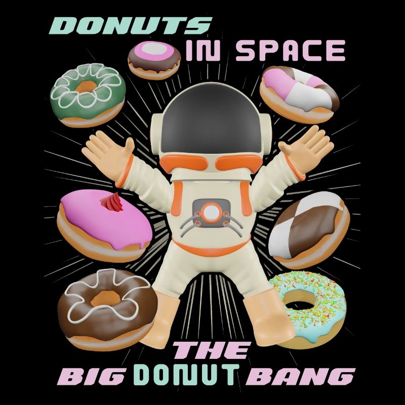 Donut space, beignets dans l’espace, drôle d’astronaute