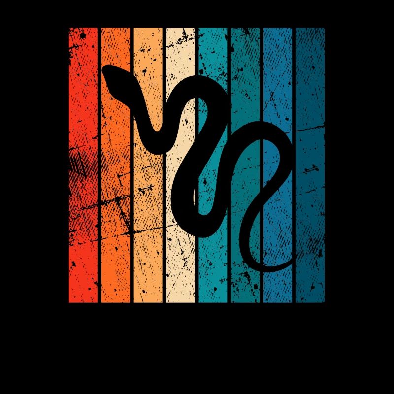 Snake Retro Reptile Python Idée cadeau