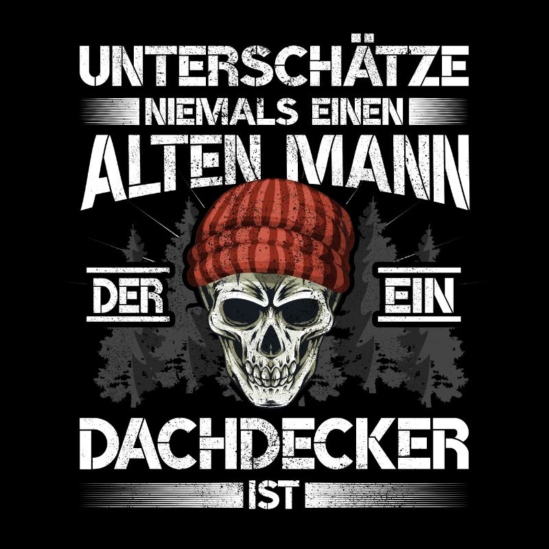 Dachdecker Alter mann Handwerker