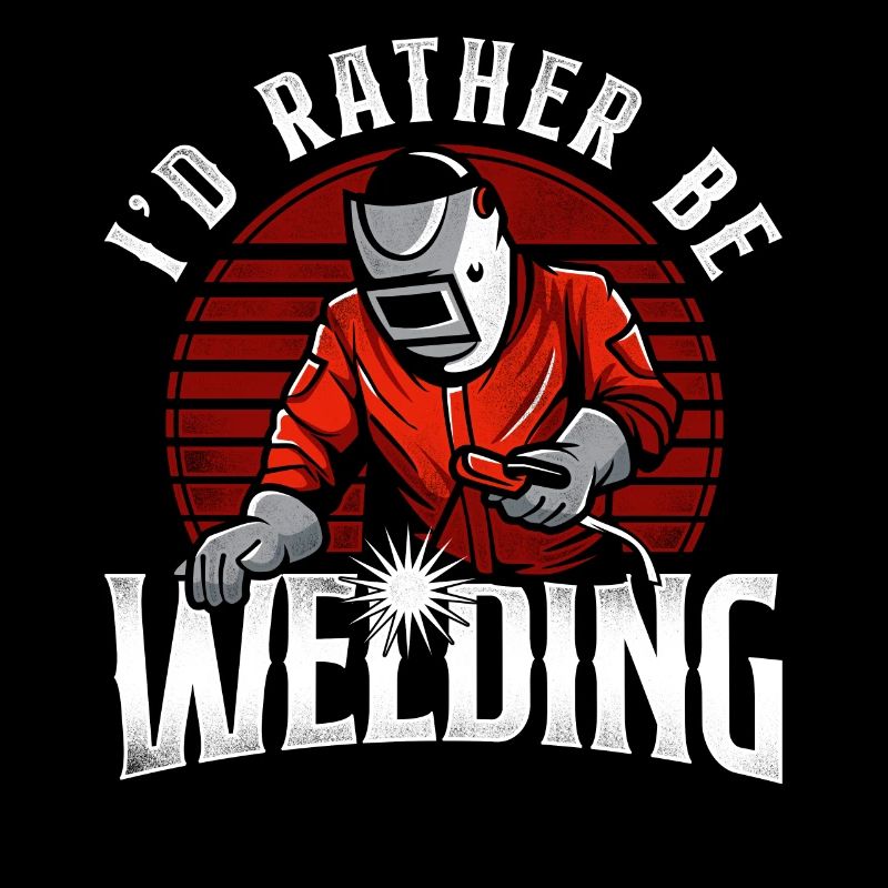 Welder Welding Vintage Retro I'd