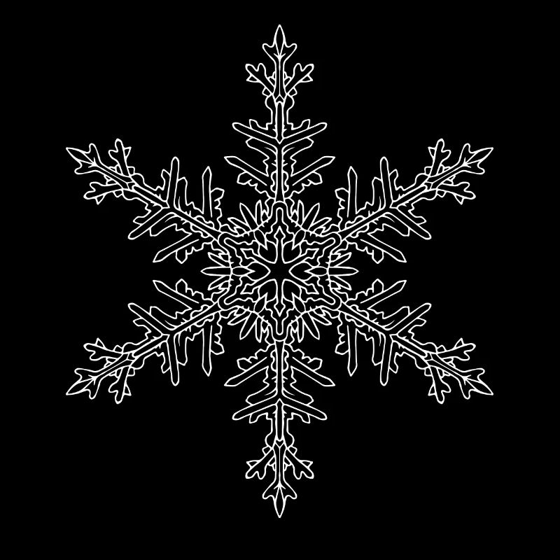 Mandala flocon de neige