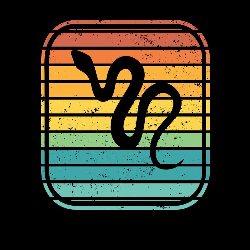 Snake Retro Reptile Python Gift idea