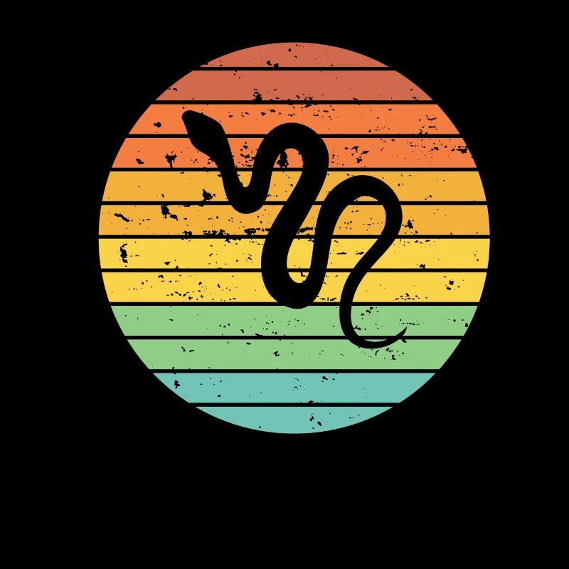 Snake Retro Reptile Python Idée cadeau