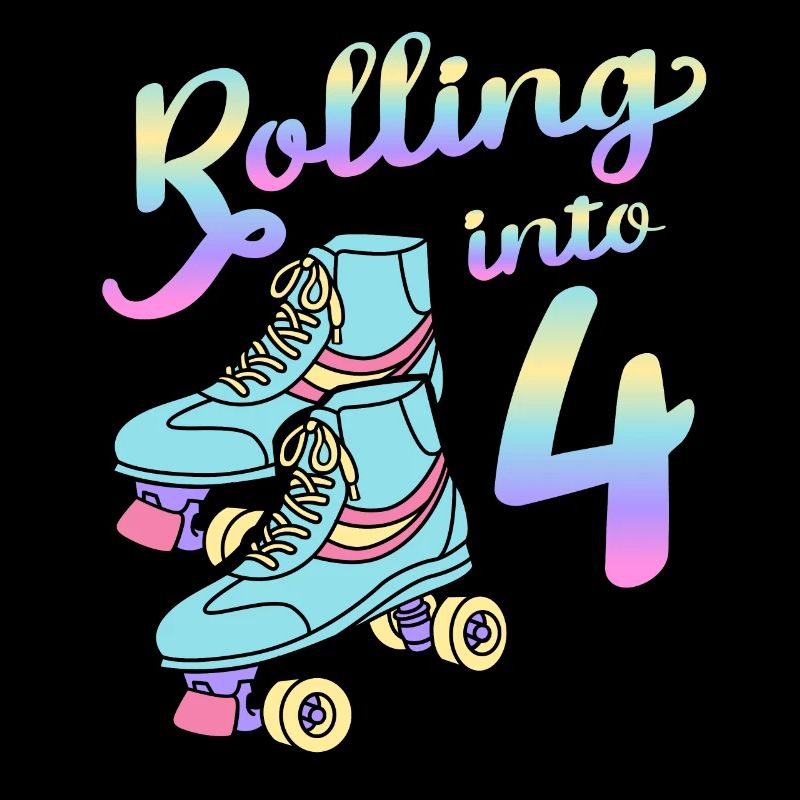 Rolling Into 4 Roller Skaters Schlittschuhe 4